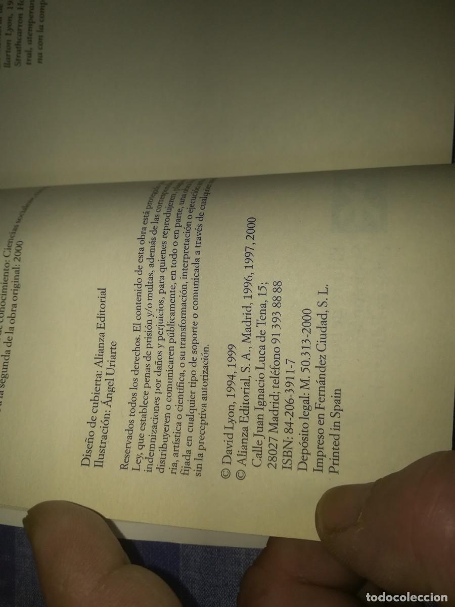 Libros de segunda mano: POSTMODERNIDAD / DAVID LYON / EVA 043 / ALIANZA - Foto 8