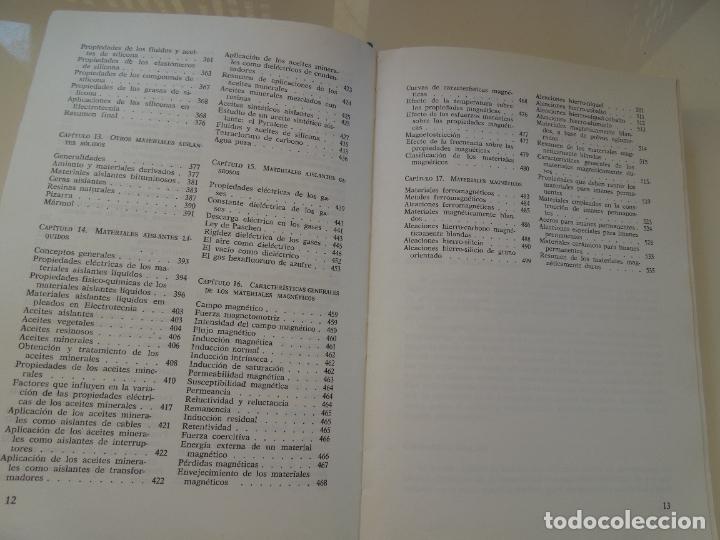 Libros de segunda mano: MATERIALES ELECTRO-T&Eacute;CNICOS - J. RAM&Iacute;REZ V&Aacute;ZQUEZ - EDICIONES CEAC 1980. - Foto 8