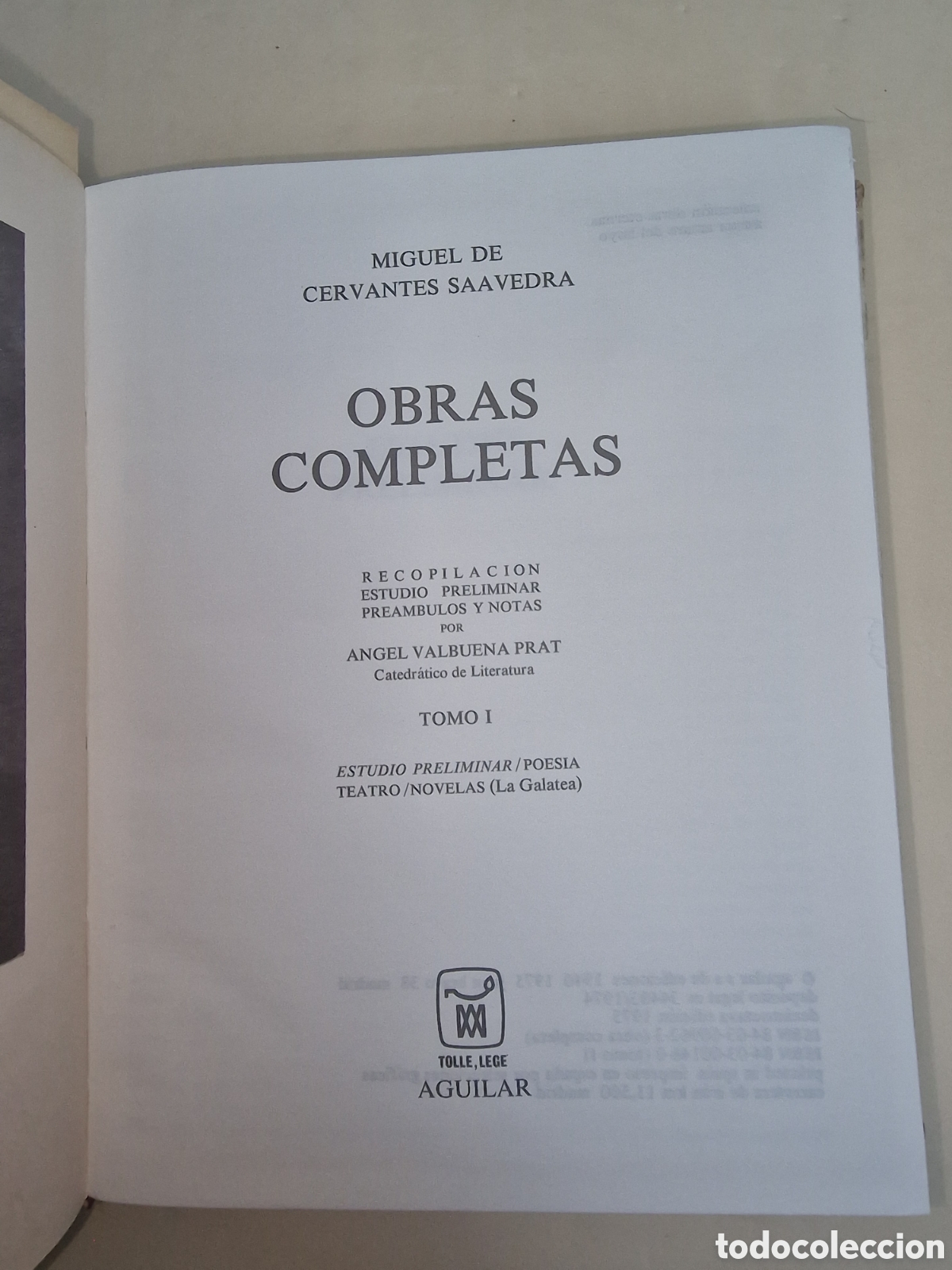 Libros de segunda mano: Miguel de Cervantes, Obras Completas I - Foto 4