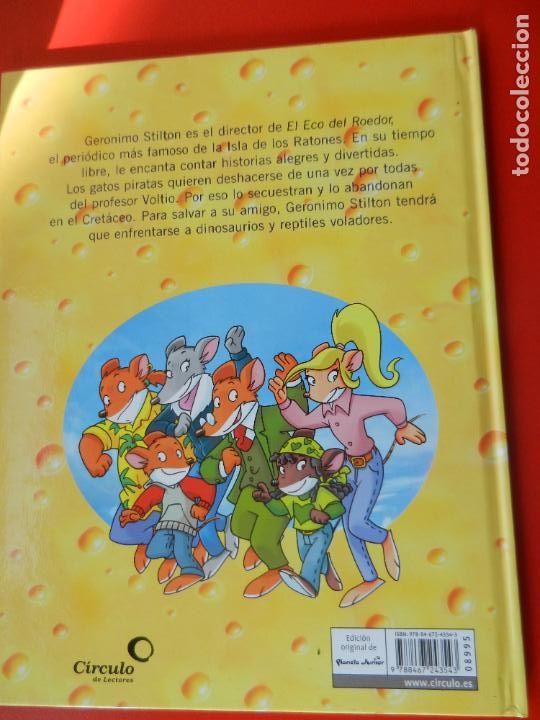 Libros de segunda mano: GERONIMO STILTON - DINOSAURIOS EN ACCION -PLANETA JUNIOR 2011 - PASTAS DURAS - Foto 2