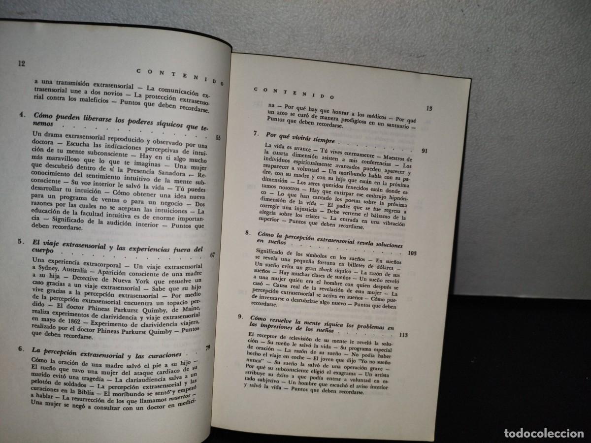 Libros de segunda mano: 93- LA PERCEPCI&Oacute;N S&Iacute;QUICA: LA MAGIA DEL PODER EXTRASENSORIAL - DR. JOSEPH MURPHY - 1981 - Foto 8