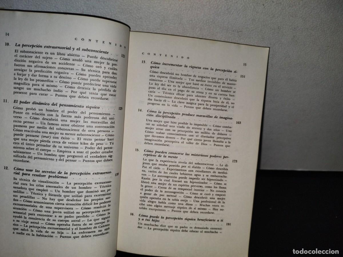 Libros de segunda mano: 93- LA PERCEPCI&Oacute;N S&Iacute;QUICA: LA MAGIA DEL PODER EXTRASENSORIAL - DR. JOSEPH MURPHY - 1981 - Foto 9
