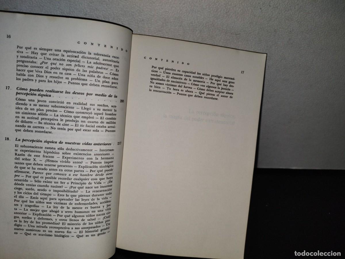 Libros de segunda mano: 93- LA PERCEPCI&Oacute;N S&Iacute;QUICA: LA MAGIA DEL PODER EXTRASENSORIAL - DR. JOSEPH MURPHY - 1981 - Foto 10