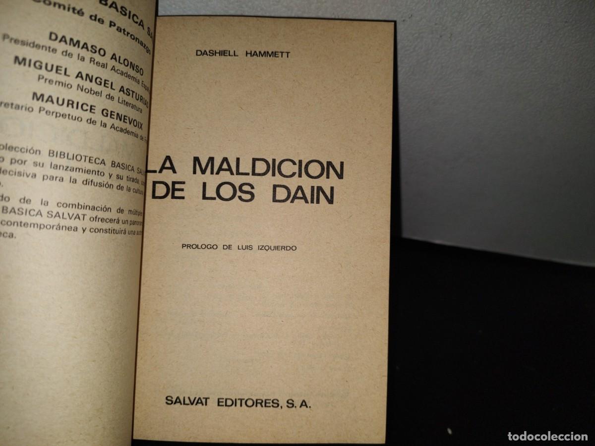 Libros de segunda mano: 93- LA MALDICI&Oacute;N DE LOS DAIN - DASHIELL HAMMETT - Foto 3
