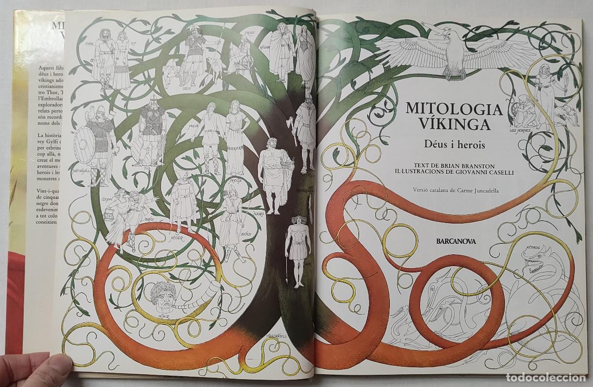 Libros de segunda mano: MITOLOGIA VIKINGA. D&Eacute;US I HEROIS. BARCANOVA. - Foto 4