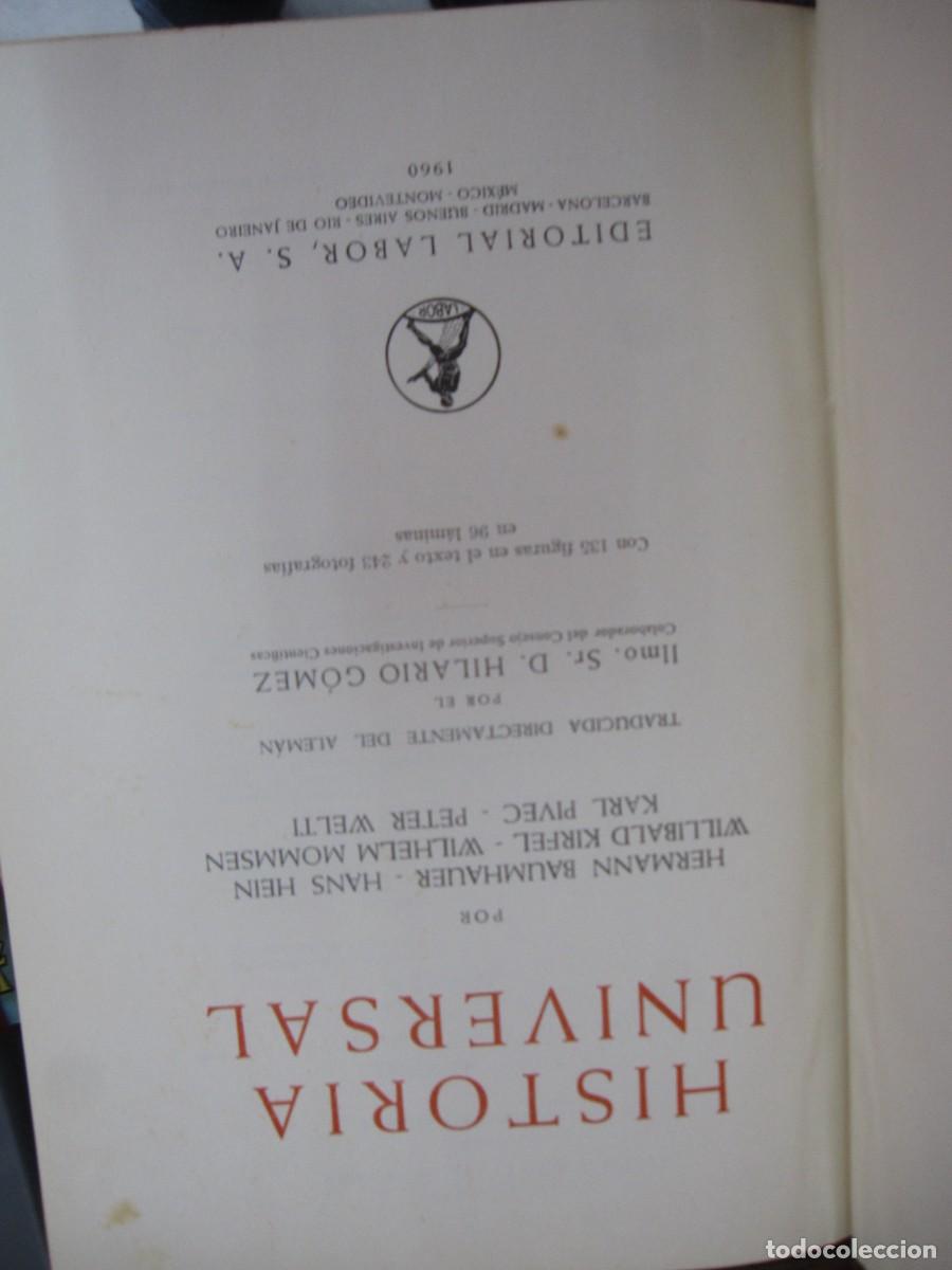 Libros de segunda mano: HISTORIA UNIVERSAL VV.AA EDIT LABOR 1960 - Foto 3