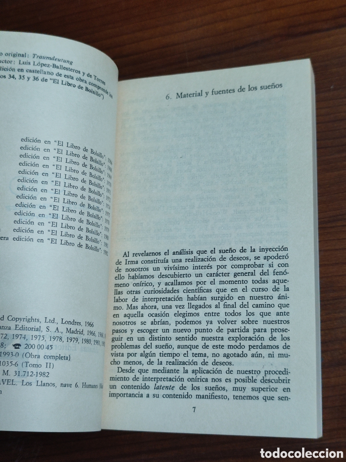 Libros de segunda mano: Sigmund Freud La interpretaci&oacute;n de los sue&ntilde;os 2 - Foto 4