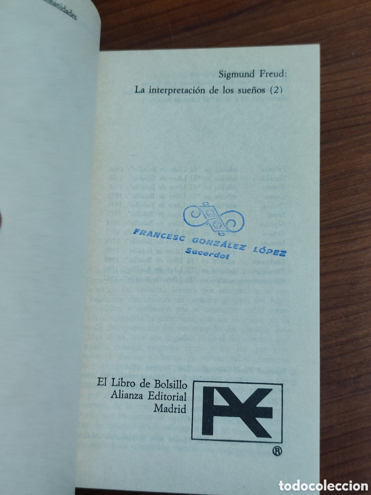 Libros de segunda mano: Sigmund Freud La interpretaci&oacute;n de los sue&ntilde;os 2 - Foto 2