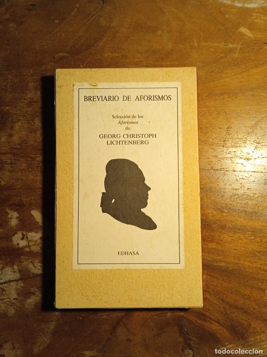 Libros de segunda mano: Breviario de aforismos Lichtemberg - Foto 1