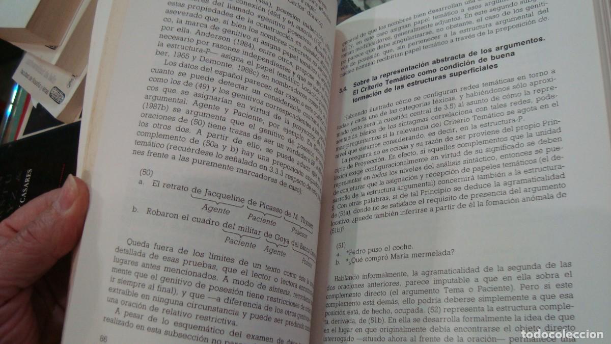Libros de segunda mano: TEOR&Iacute;A SINT&Aacute;CTICA: De las estructuras a la Recci&oacute;n VIOLETA DEMONTE - Foto 4