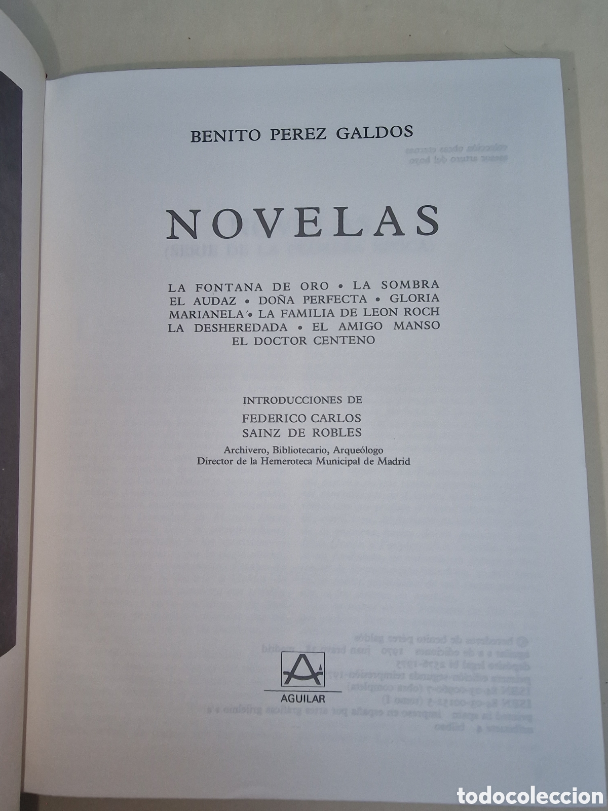Libros de segunda mano: Perez Galdos, Obras Completas - Foto 17