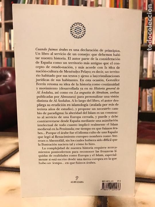 Libros de segunda mano: Cuando fuimos &aacute;rabes. Emilio Gonz&aacute;lez Ferr&iacute;n. - Foto 2