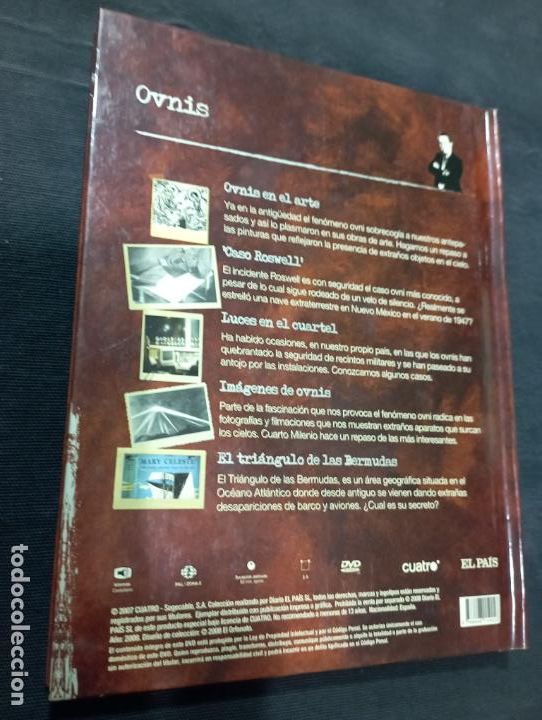 Libros de segunda mano: DVD.OVNIS. IKER JIM&Eacute;NEZ. CUARTO MILENIO. EL PA&Iacute;S. - Foto 2