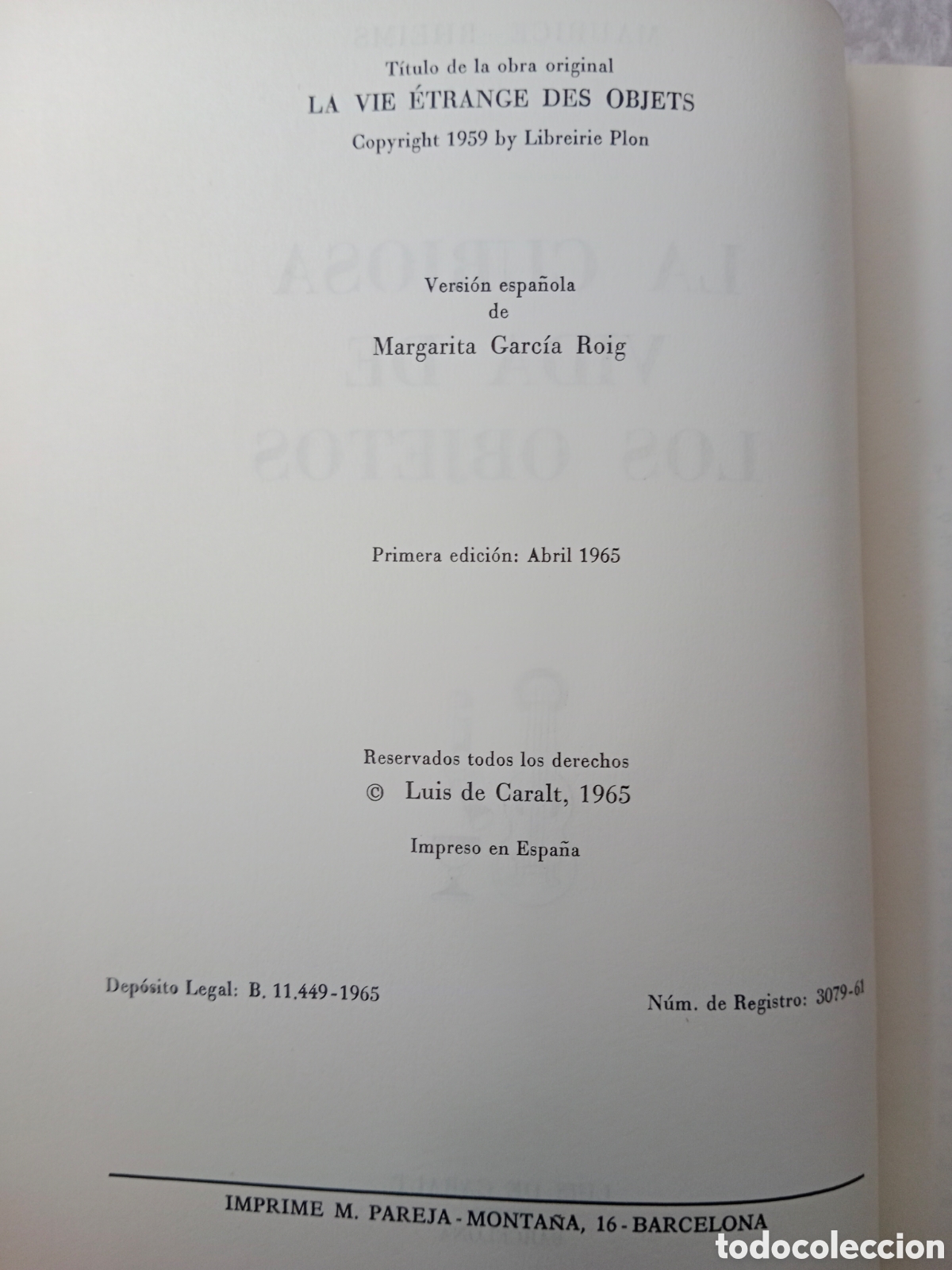 Libros de segunda mano: LA CURIOSA VIDA DE LOS OBJETOS, MAURICE RHEIMS , PRIMERA EDICI&Oacute;N - Foto 6