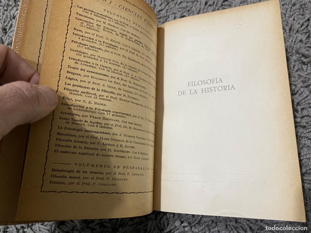 Libros de segunda mano: FILOSOF&Iacute;A DE LA HISTORIA - EDITORIAL LABOR - HERMANN SCHNEIDER - Foto 4