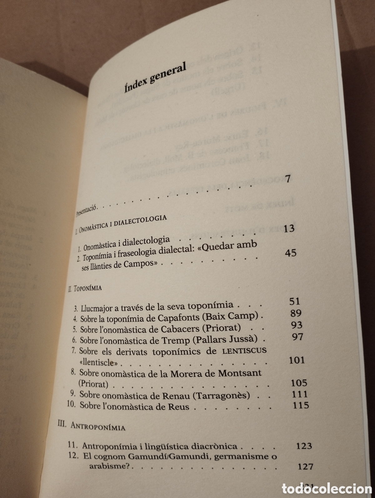 Libros de segunda mano: ONOM&Agrave;STICA I DIALECTOLOGIA (JOAN VENY) - Foto 3