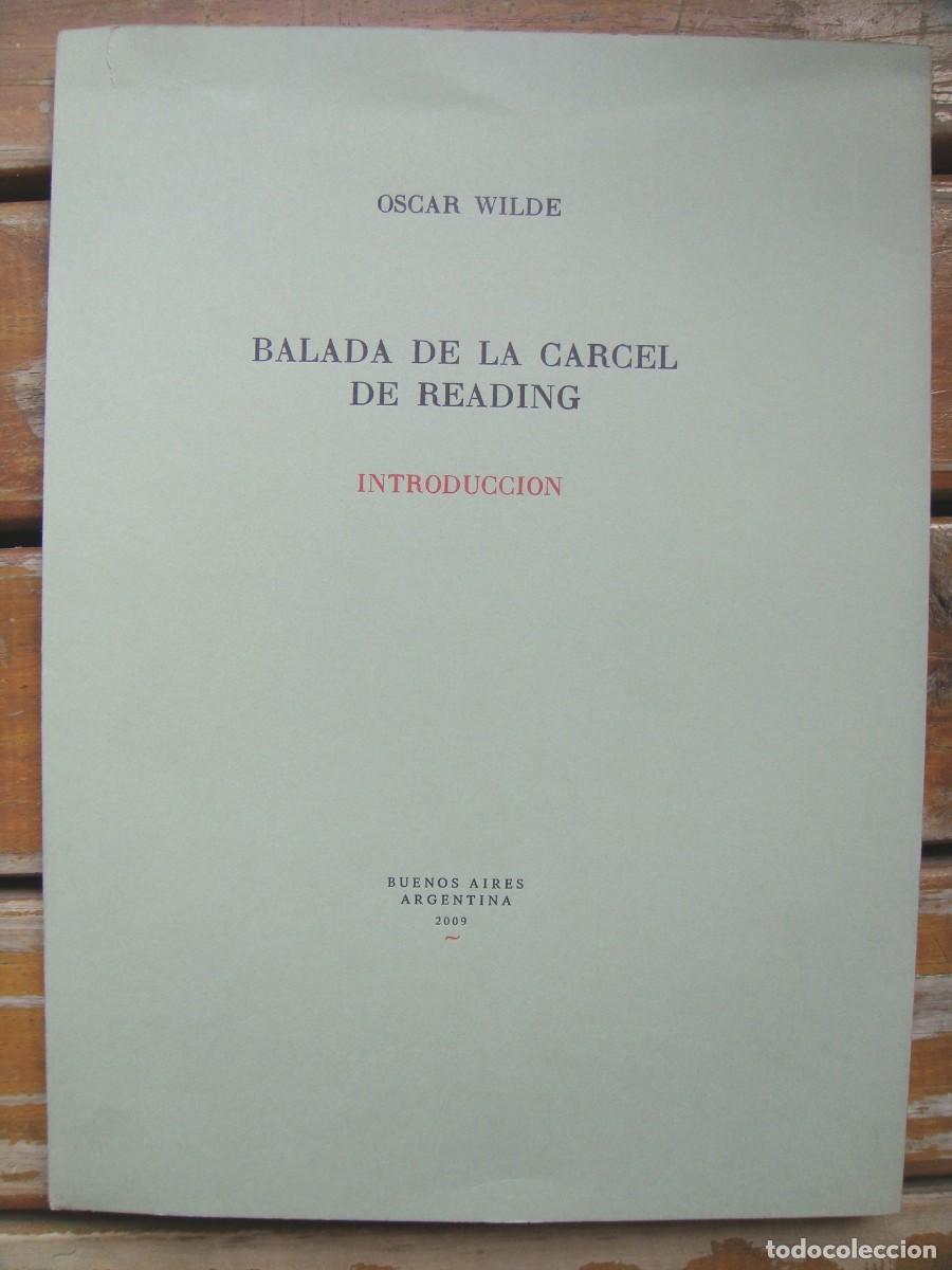 Libros de segunda mano: Oscar Wilde: BALADA DE LA CARCEL DE READING. Introducci&oacute;n. Jorge Luis Borges - Foto 1