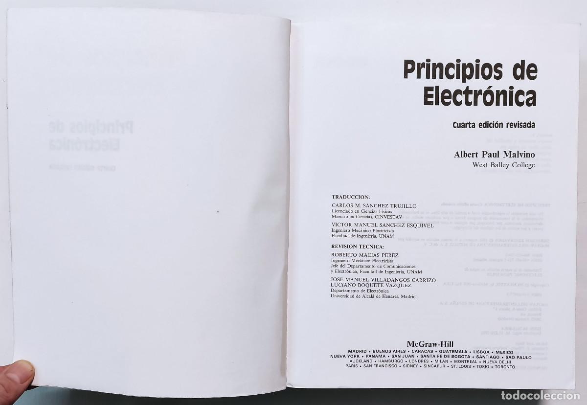 Libros de segunda mano: PRINCIPIOS DE ELECTR&Oacute;NICA. MALVINO. CUARTA EDICI&Oacute;N REVISADA. - Foto 3