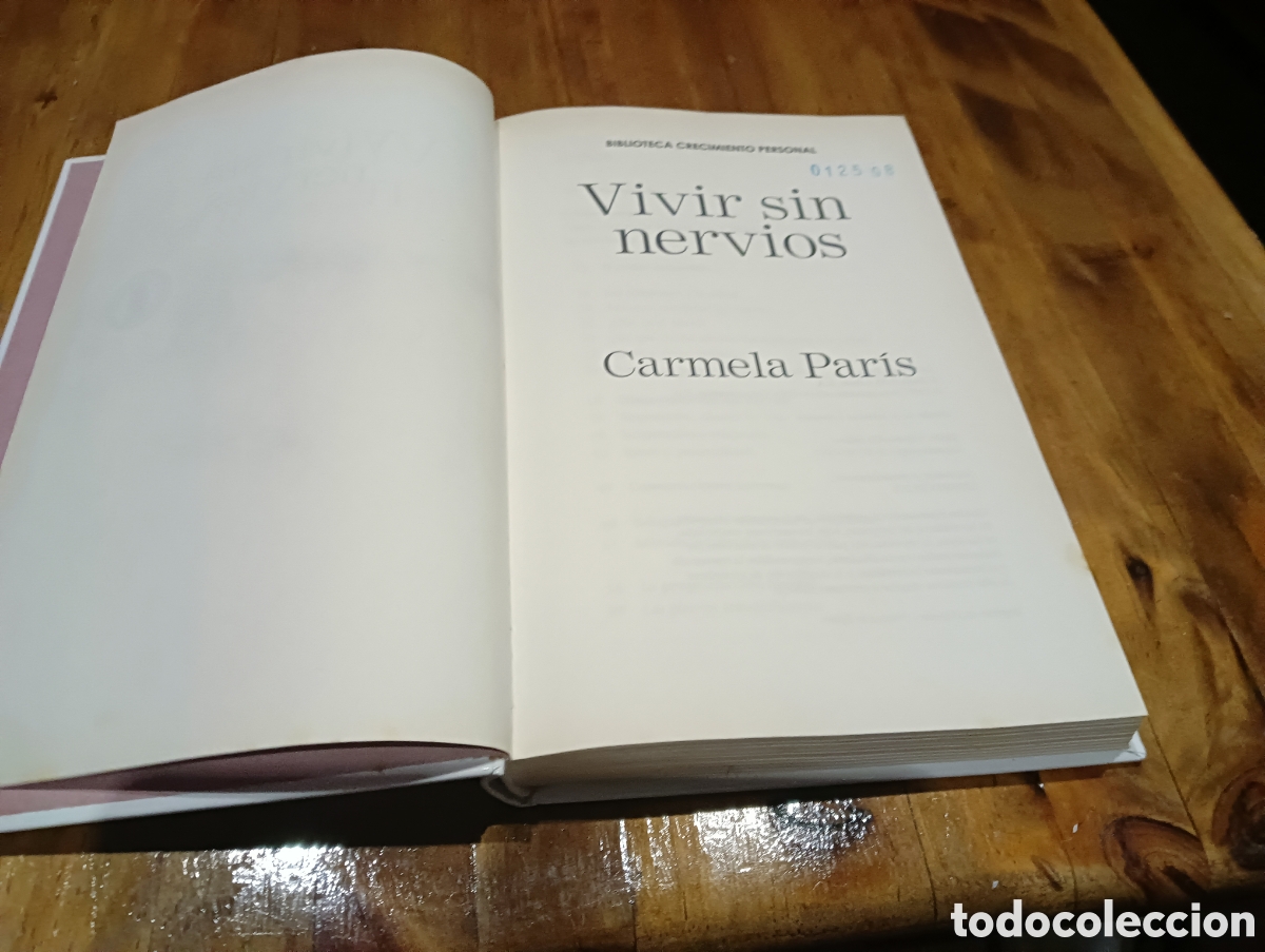 Libros de segunda mano: Vivir sin nervios. Carmela Par&iacute;s. - Foto 3