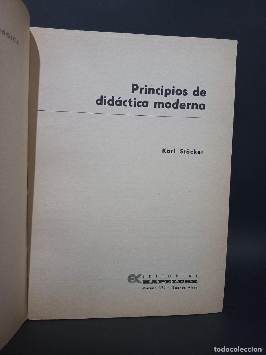 Libros de segunda mano: Karl St&ouml;cker - Principios de Did&aacute;ctica Moderna - 1973 - Foto 2