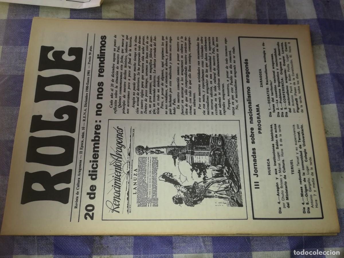 Livres d'occasion: 20 DE DICIEMBRE: NO NOS RENDIREMOS / ROLDE REVISTA CULTURA ARAGONESA 10 DE 1981 / EVA 064 / AR
