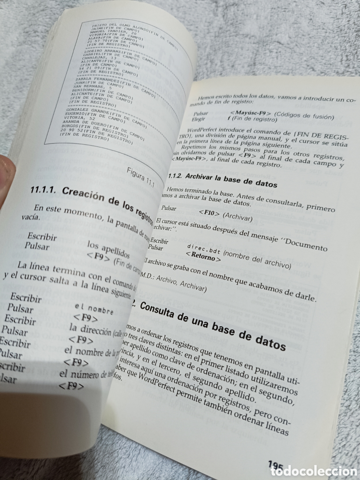 Libros de segunda mano: Libro Gu&iacute;a pr&aacute;ctica de WordPerfect 5.1 inform&aacute;tica 1991 - Foto 3