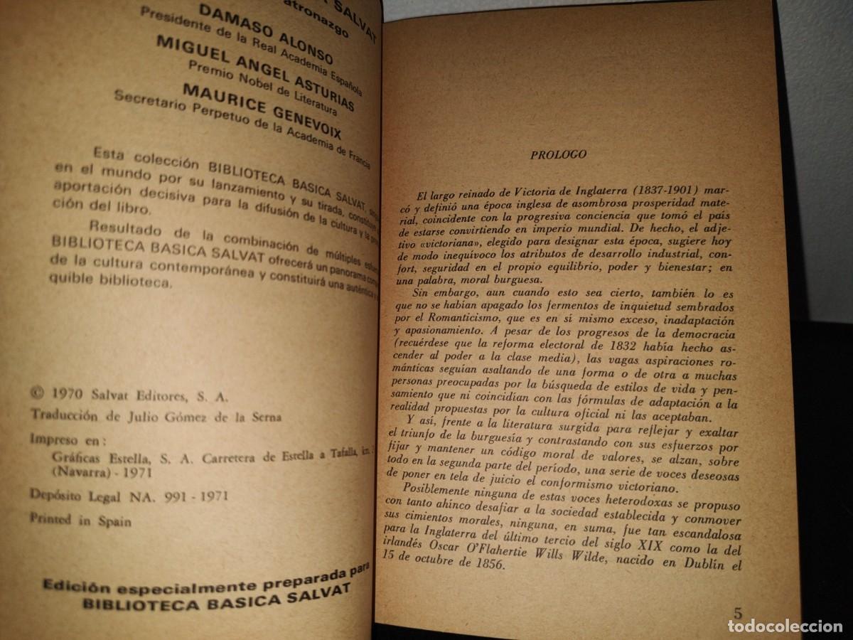 Libros de segunda mano: 84- EL RETRATO DE DORIAN GRAY - OSCAR WILDE - Foto 4