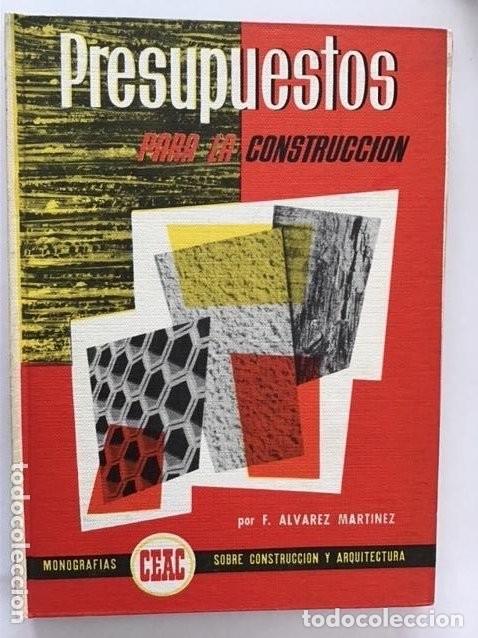 Libros de segunda mano: Presupuestos para la construcci&oacute;n. CEAC - Foto 1