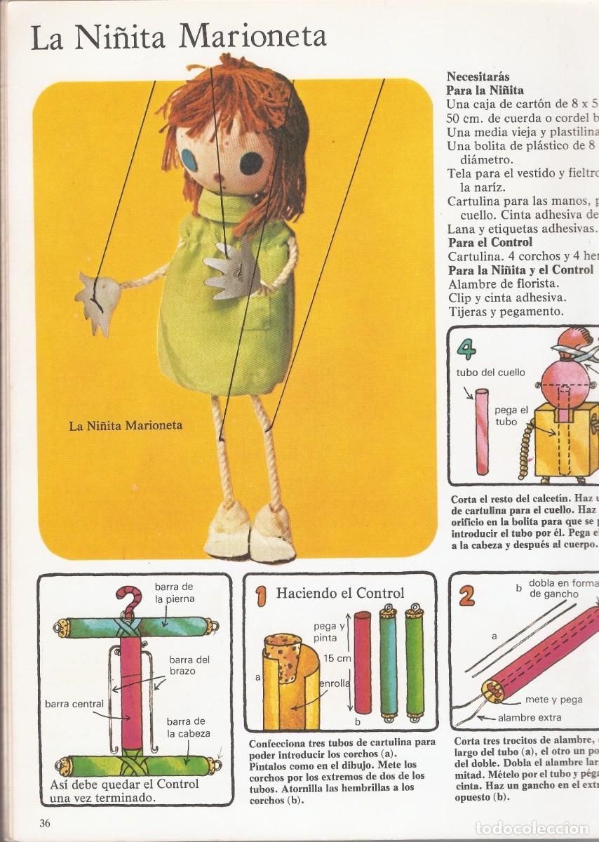 Libros de segunda mano: COMO HACER Y MANEJAR MARIONETAS - PLESA - SM EDICIONES - 5&ordf; Edici&oacute;n, 1986. - Foto 4