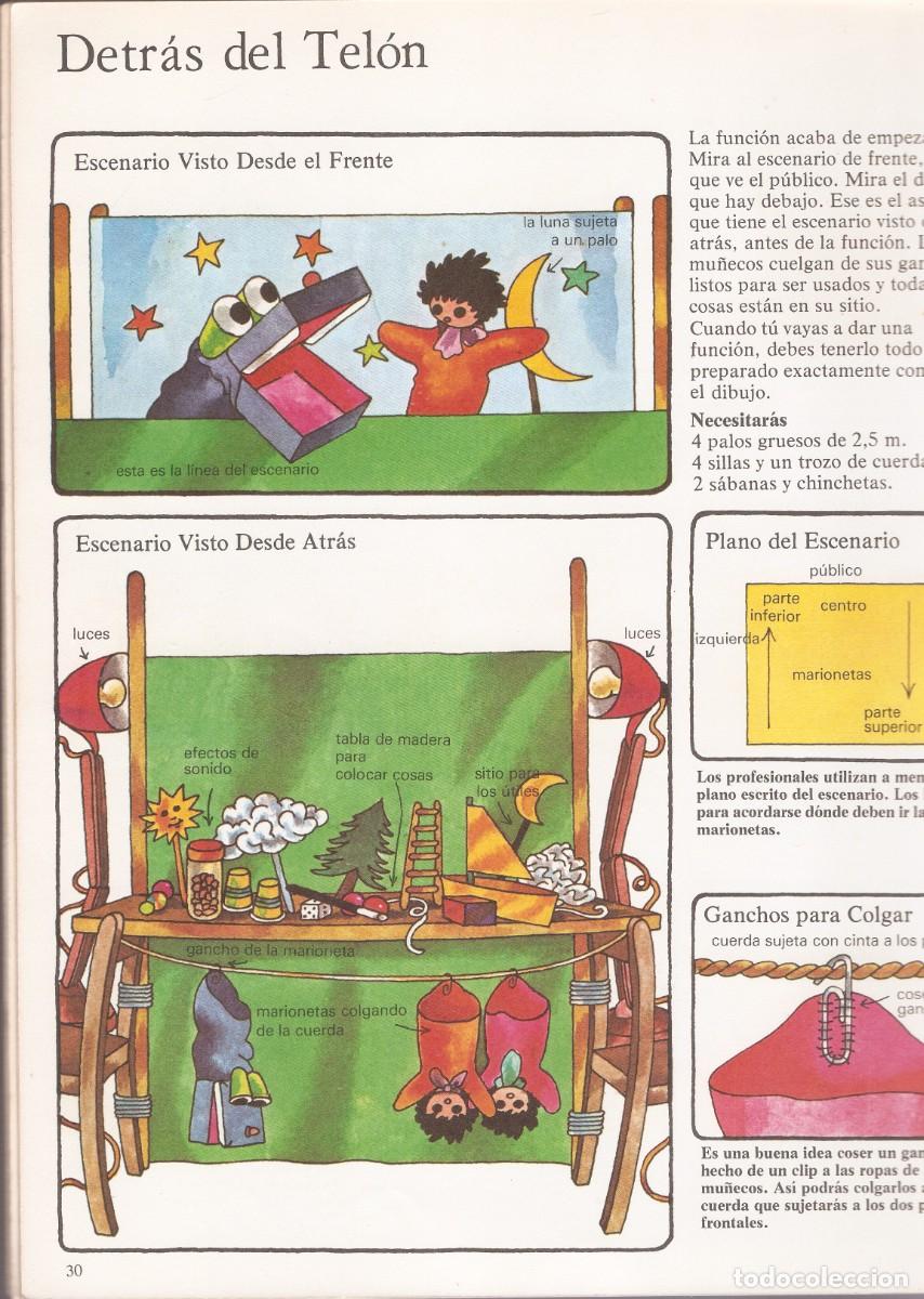 Libros de segunda mano: COMO HACER Y MANEJAR MARIONETAS - PLESA - SM EDICIONES - 5&ordf; Edici&oacute;n, 1986. - Foto 5