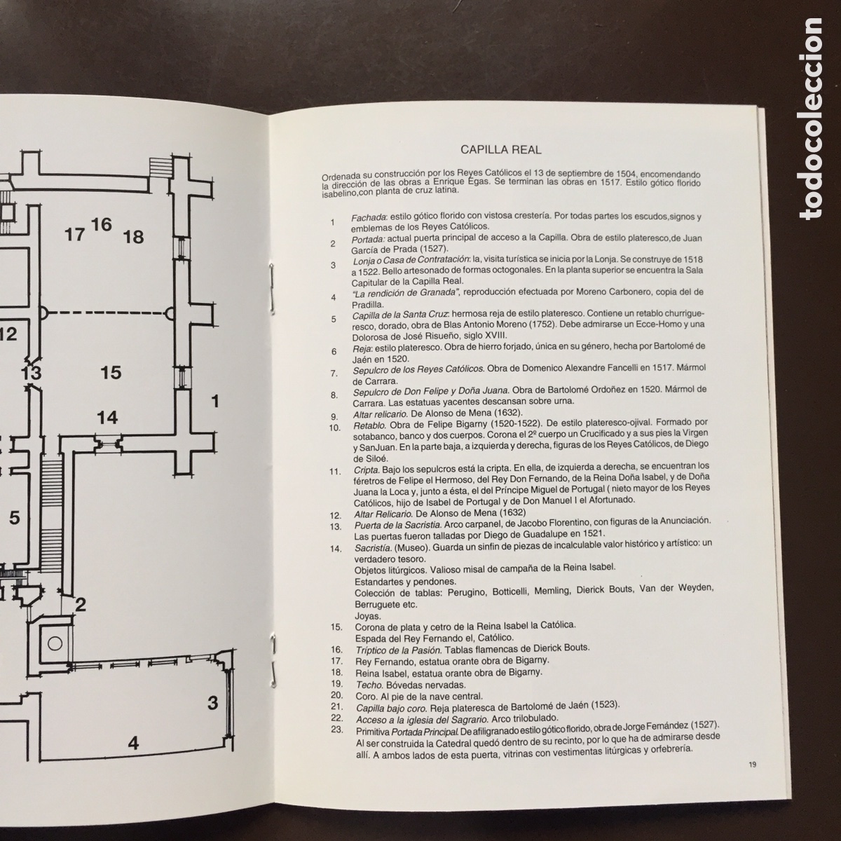 Libros de segunda mano: CAPILLA REAL Y CATEDRAL DE GRANADA EDITORIAL ESCUDO DE ORO 1995 - Foto 4