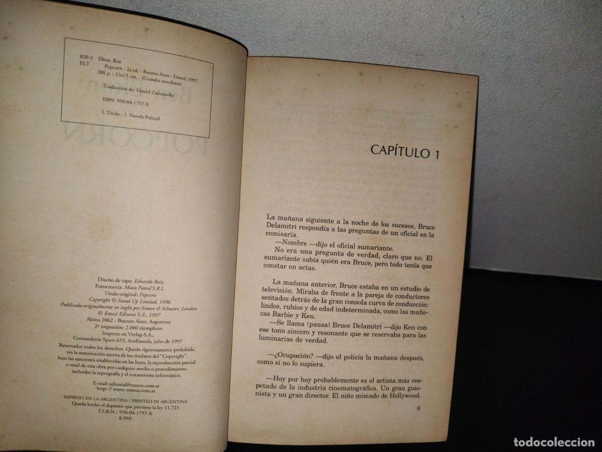 Libros de segunda mano: 84- POPCORN - BEN ELTON - EMEC&Eacute; EDITORES - 1997 - Foto 6
