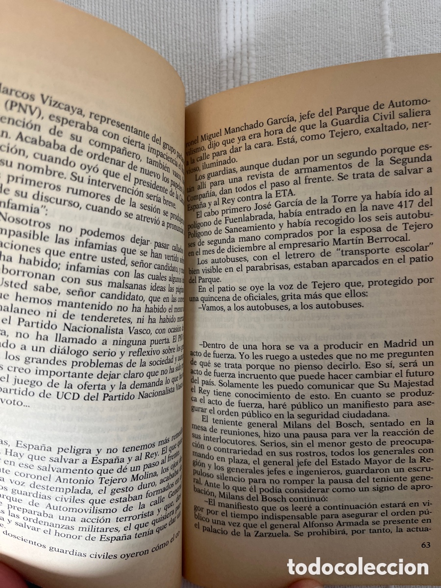 Libros de segunda mano: La noche de Tejero. Jos&eacute; Oneto - Foto 3