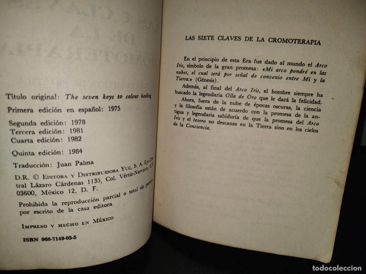 Libros de segunda mano: 85- LAS 7 CLAVES DE LA CROMOTERAPIA - ROLAND HUNT - Foto 5