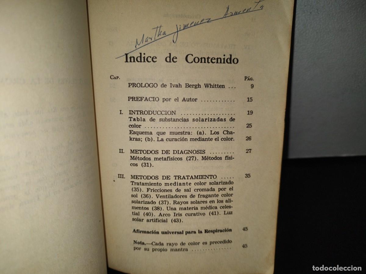 Libros de segunda mano: 85- LAS 7 CLAVES DE LA CROMOTERAPIA - ROLAND HUNT - Foto 6