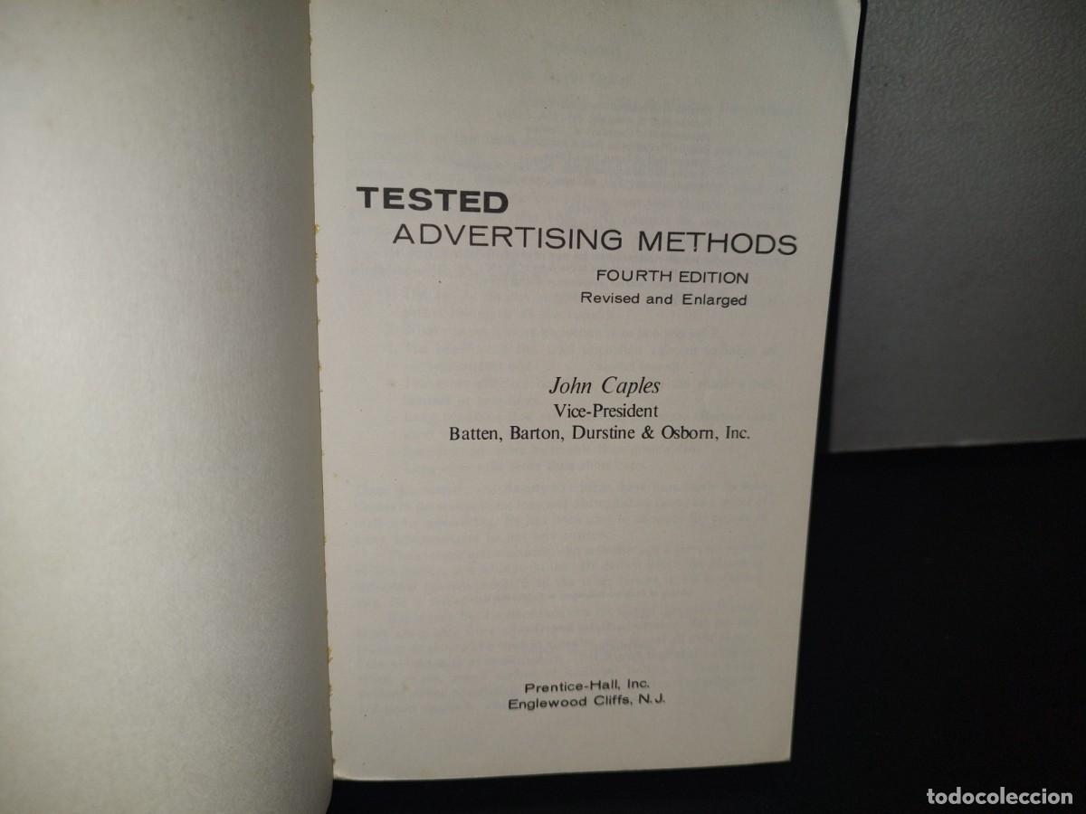 Libros de segunda mano: 85- TESTED ADVERTISING METHODS - JOHN CAPLES - 1981 - Foto 4