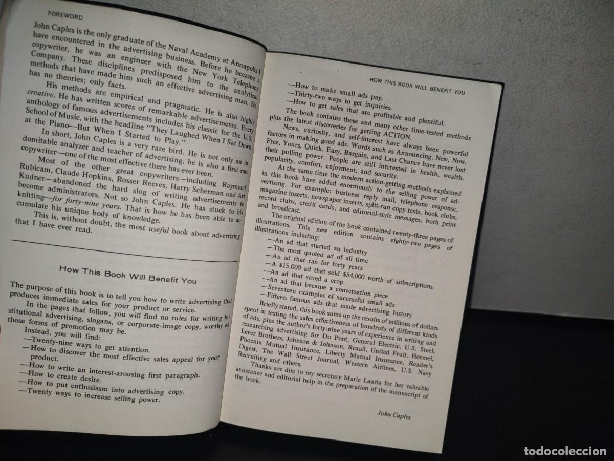 Libros de segunda mano: 85- TESTED ADVERTISING METHODS - JOHN CAPLES - 1981 - Foto 6