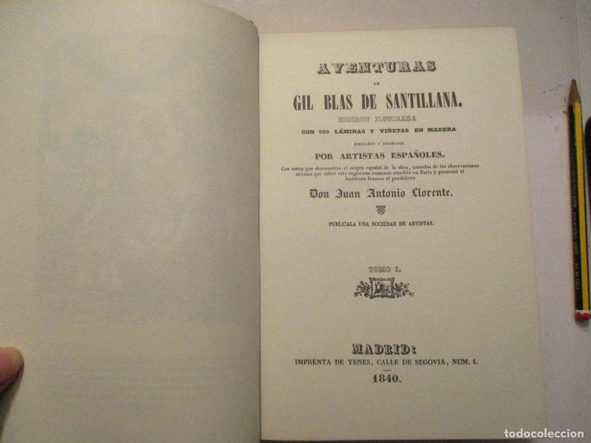 Libros de segunda mano: LESAGE Gil Blas de Santillana (3 tomos) W24418 - Foto 3