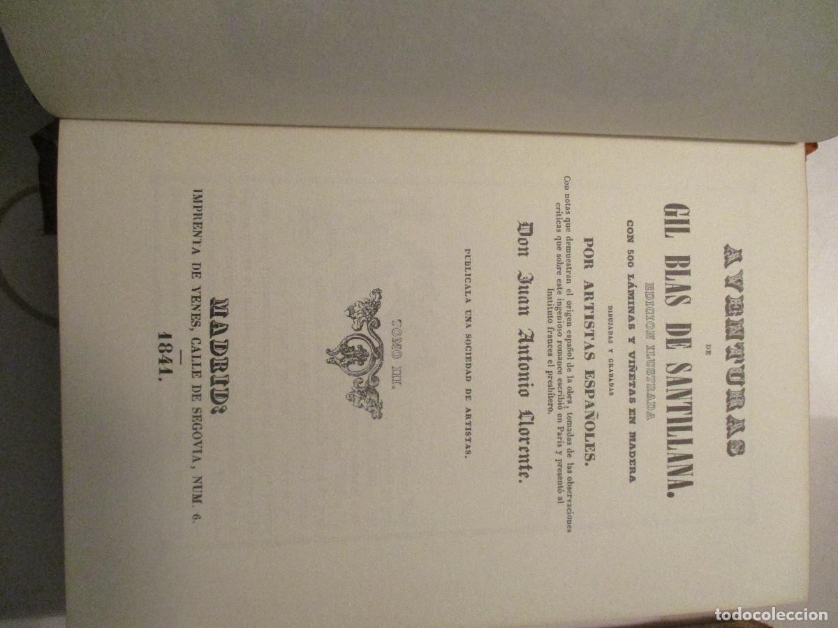 Libros de segunda mano: LESAGE Gil Blas de Santillana (3 tomos) W24418 - Foto 6