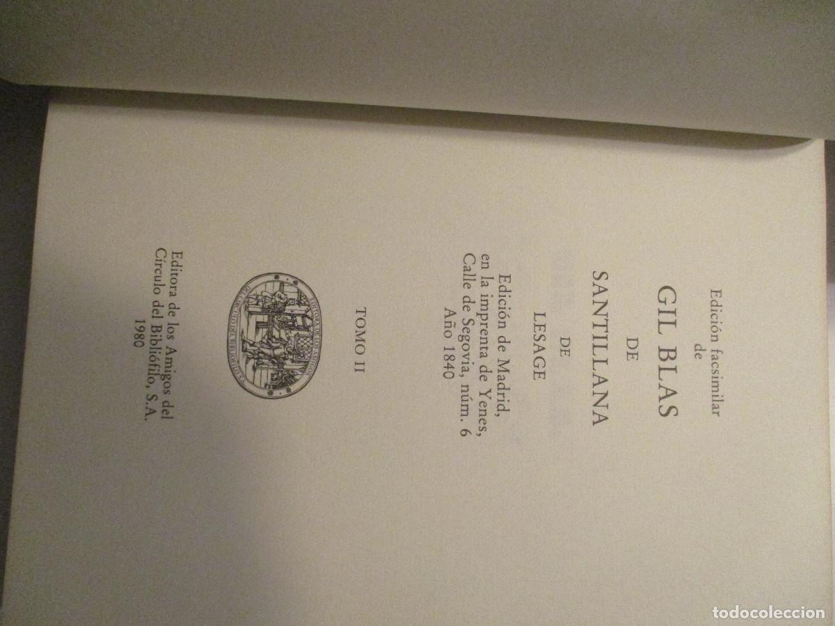 Libros de segunda mano: LESAGE Gil Blas de Santillana (3 tomos) W24418 - Foto 7