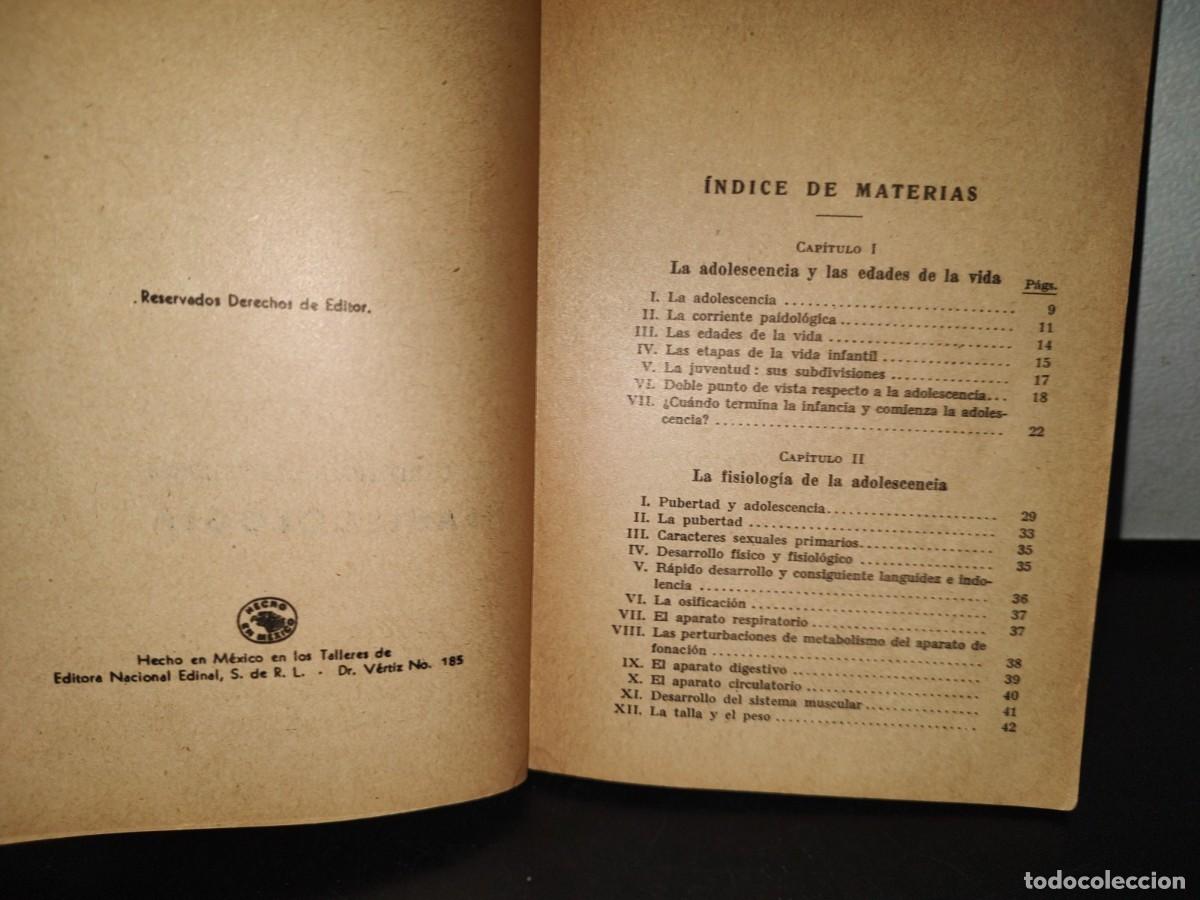 Libros de segunda mano: 85- LA EDUCACI&Oacute;N DE LA ADOLESCENCIA - DOMINGO BARN&Eacute;S - 1956 - Foto 5
