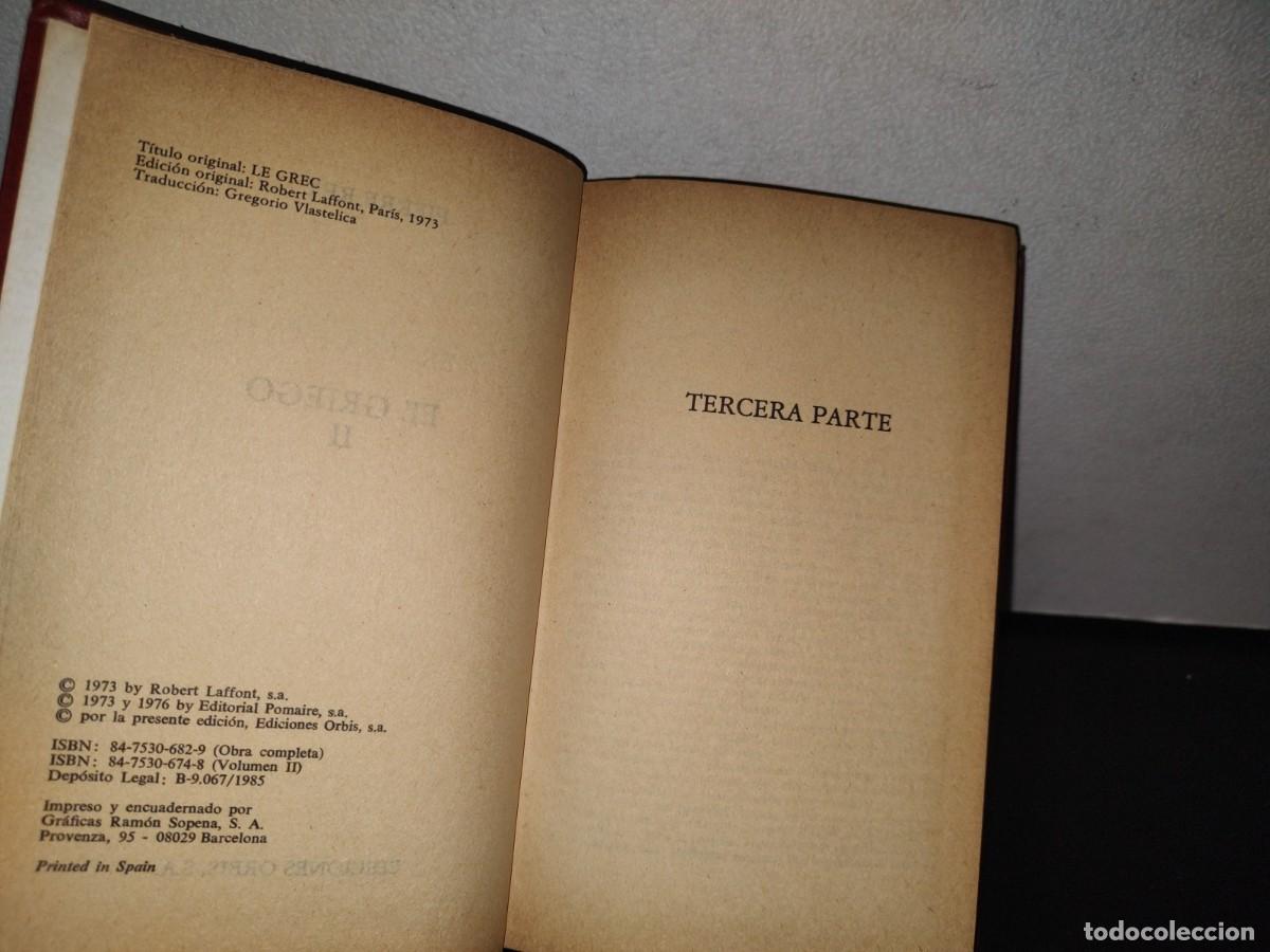 Libros de segunda mano: 85- EL GRIEGO II - PIERRE REY - EDICIONES ORBIS, S. A. - 1973 - Foto 4