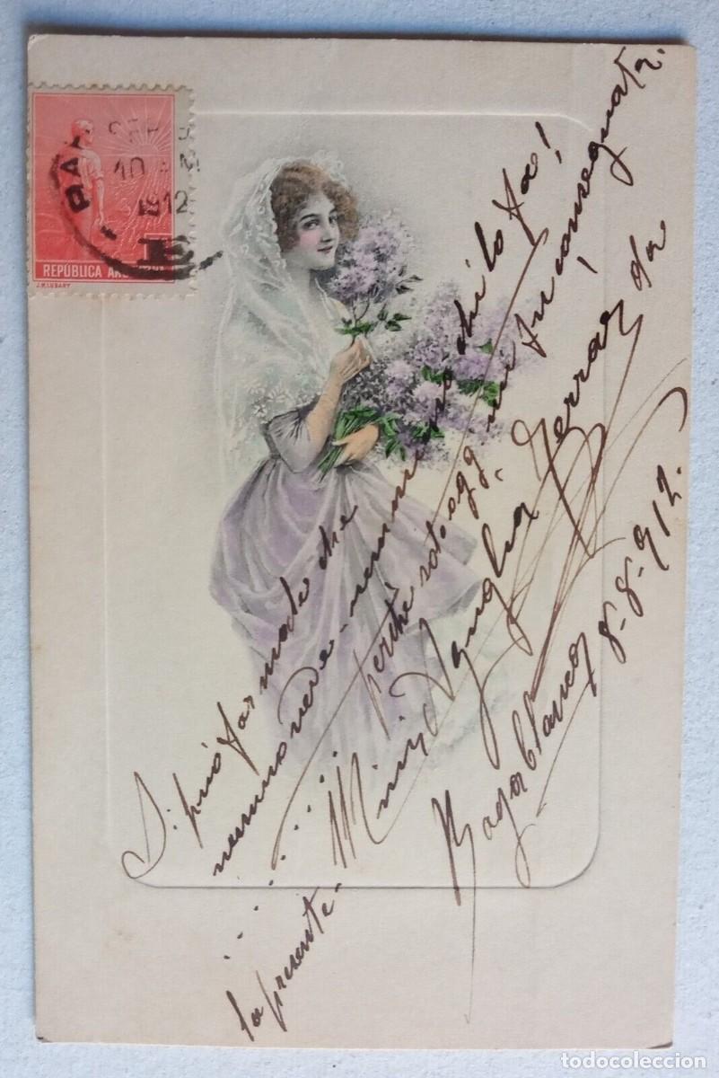 Libros de segunda mano: Aguglia, Mim&iacute; - Nota manuscrita - (1912) - SIGNED - Foto 1