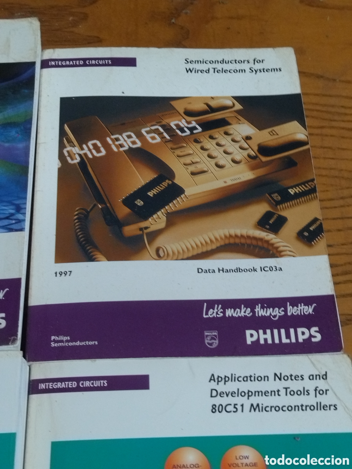 Libros de segunda mano: Data handbook PHILIPS 1997. Manuales de electr&oacute;nica Philips antiguos. 4 libros, en ingl&eacute;s. - Foto 5