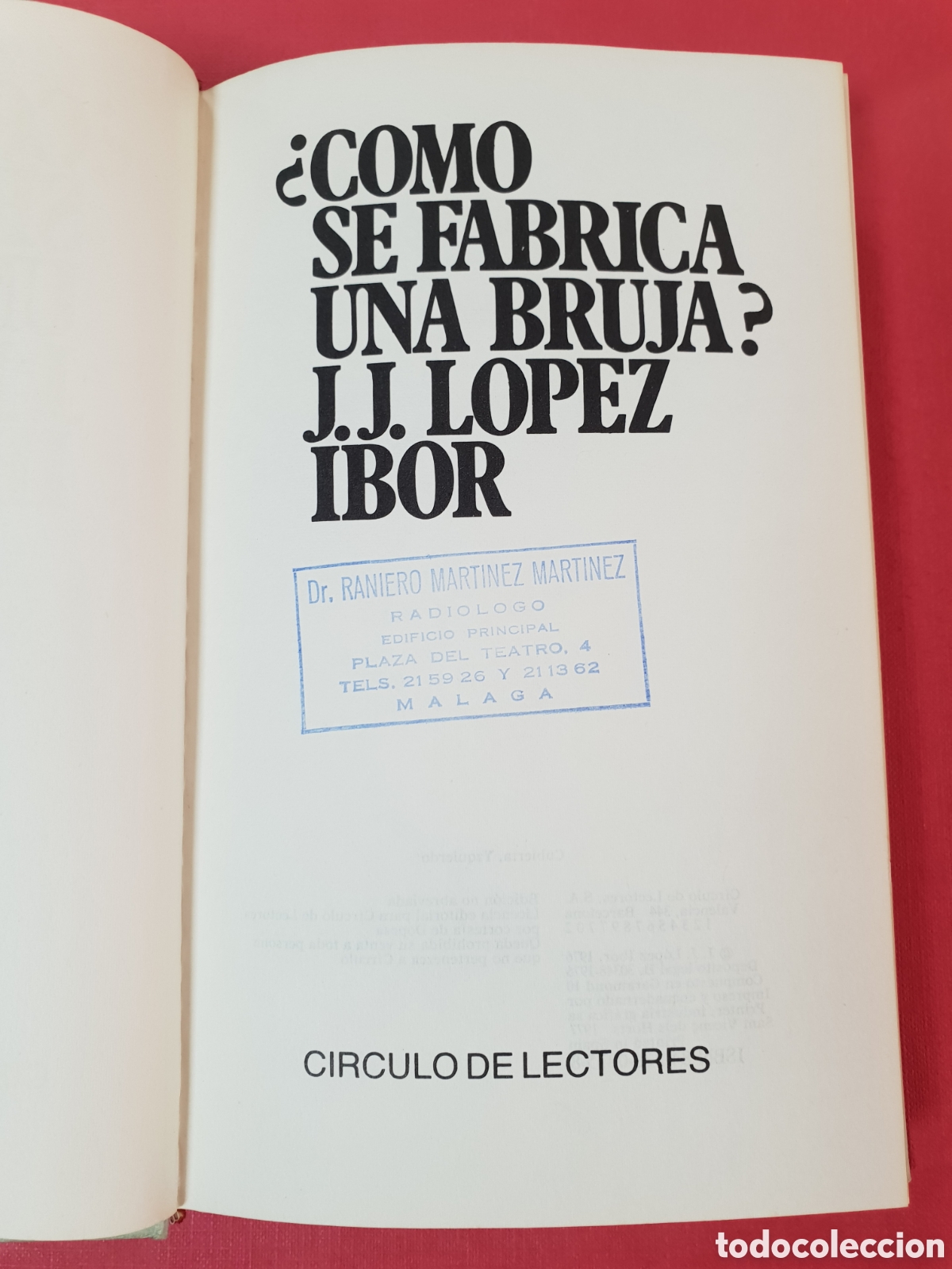 Libros de segunda mano: &iquest;C&Oacute;MO SE FABRICA UNA BRUJA?. L&Oacute;PEZ IBOR, J.J. 1977 - Foto 3