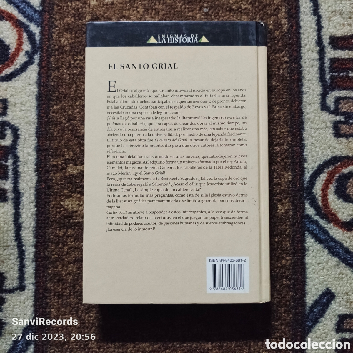 Libros de segunda mano: EL SANTO GRIAL (CARTER SCOTT) (ENIGMAS DE LA HISTORIA) - Foto 2