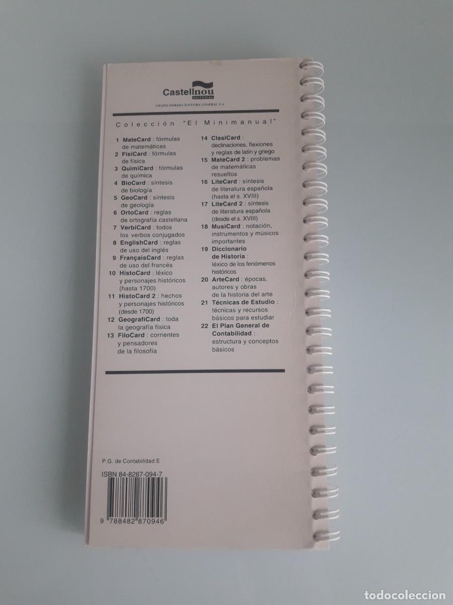 Libros de segunda mano: EL PLAN GENERAL DE CONTABILIDAD - ESTRUCTURA Y CONCEPTOS B&Aacute;SICOS - MINIMANUAL 22 - CASTELLNOU - Foto 2