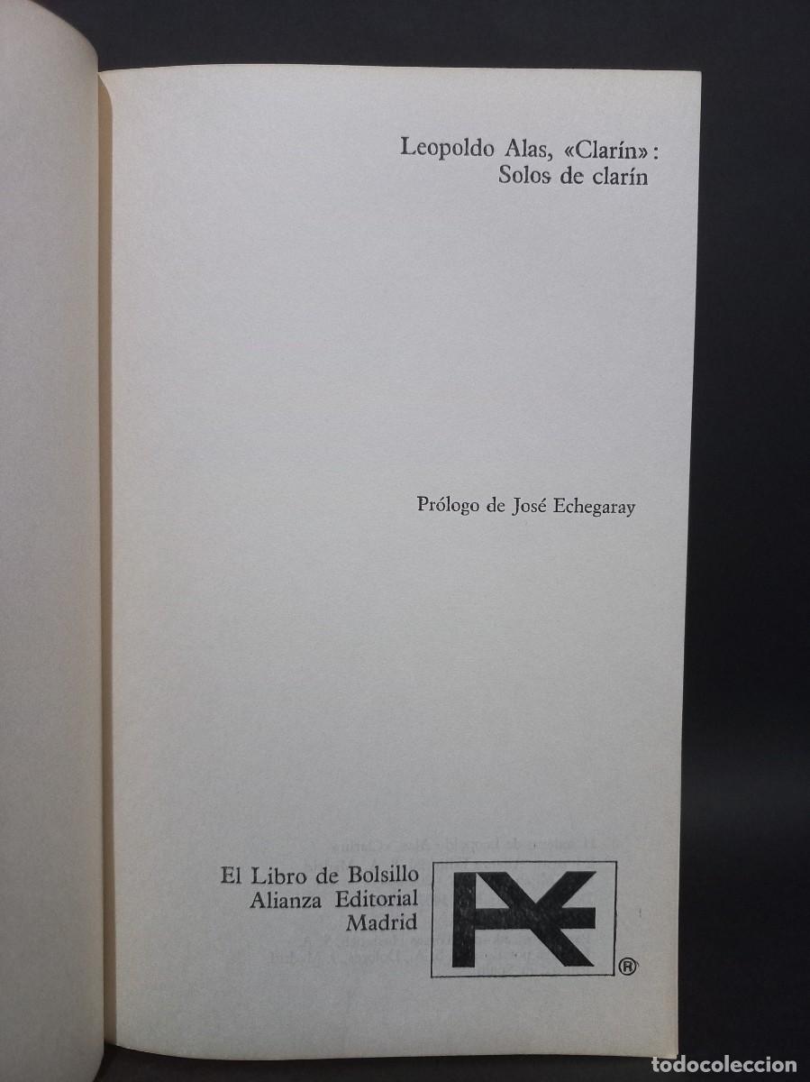 Libros de segunda mano: Leopoldo Alas - Solos de Clar&iacute;n - 1971 - Foto 2