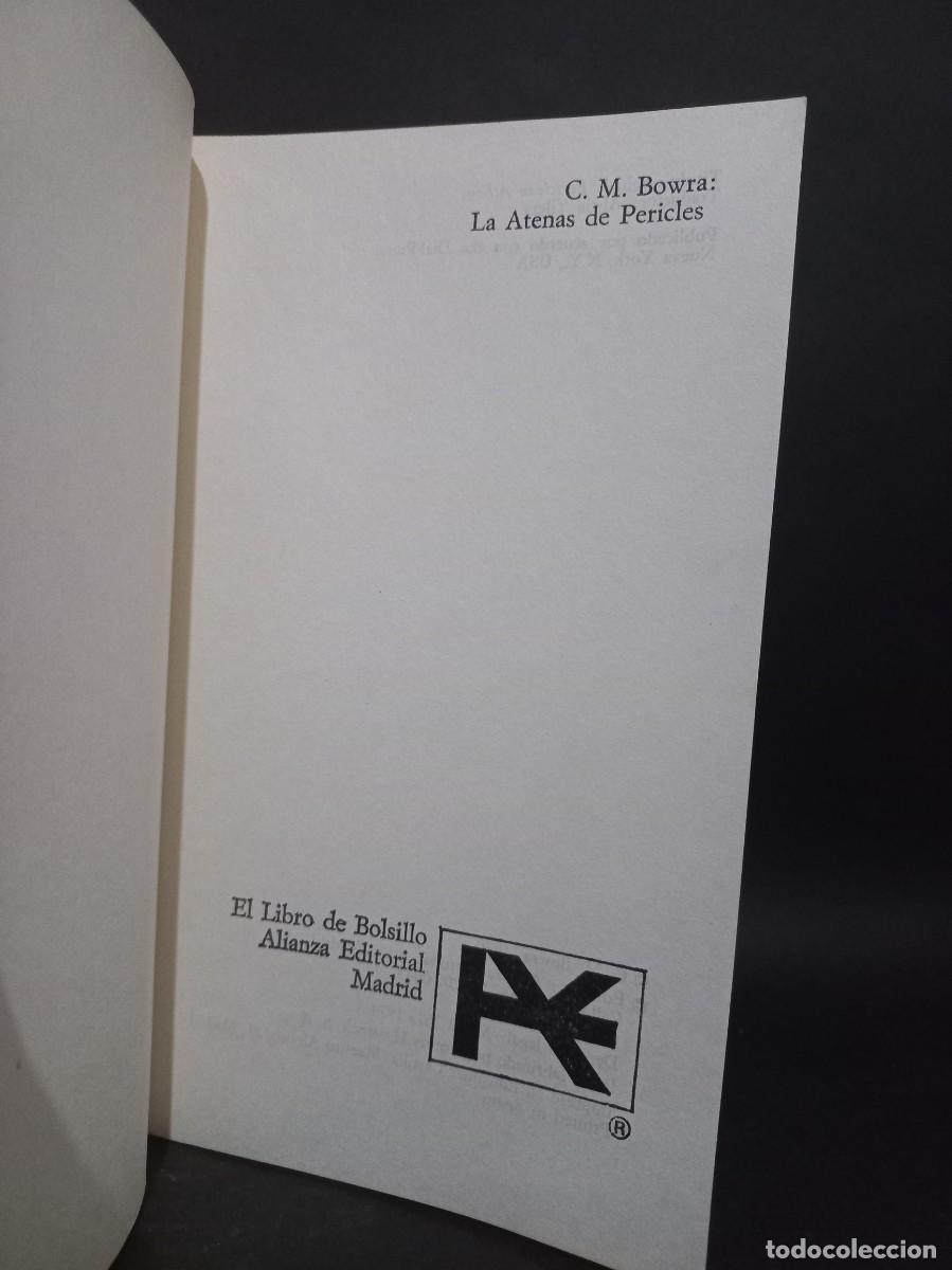 Libros de segunda mano: C. M. Bowra - La Atenas de Pericles - 1974 - Foto 2
