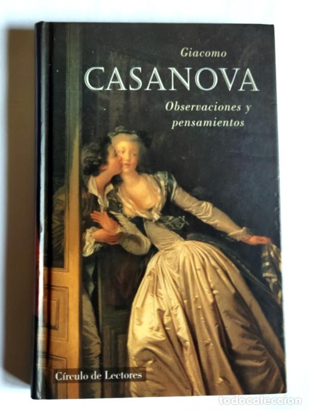 Libros de segunda mano: OBSERVACIONES Y PENSAMIENTOS - GIACOMO CASANOVA - Foto 1